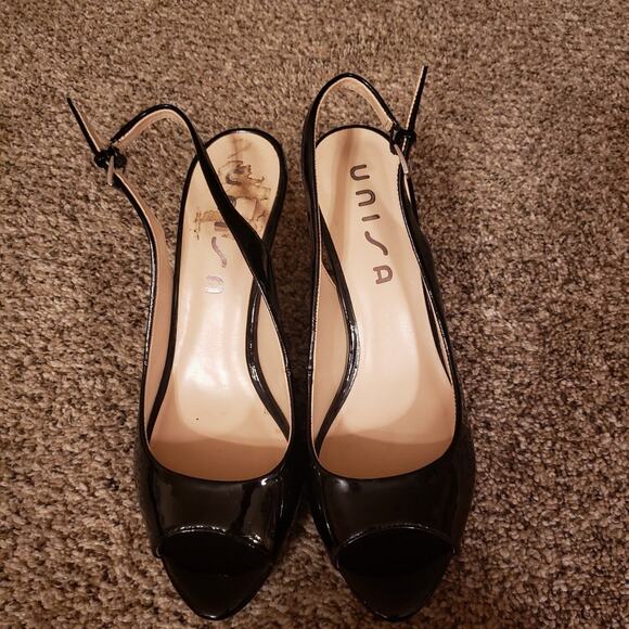 UNISA peep toe slingback heels - Picture 1 of 5